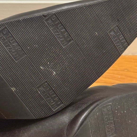 STUART WEITZMAN DARK BROWN ANKLE BOOTS 9.5 9 1/2 Square Pointed Toe Shoes Fall - Picture 8 of 10